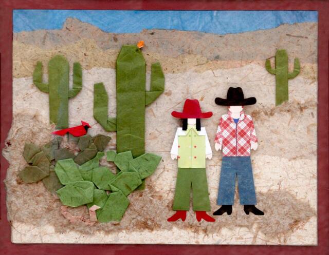 Sonoran Desert Flora & Fauna, Original By Mary Ellen Palmeri - Matted Print - image 1