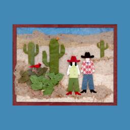 Sonoran Desert Flora & Fauna, Original By Mary Ellen Palmeri - Matted Print - thumbnail 2