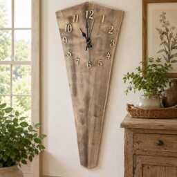 Extra Large Rustic Wooden Wall Clock, 1 Metre Tall Statement Farmhouse D??cor All Proceeds Going To St Columbas Hospice - thumbnail 4