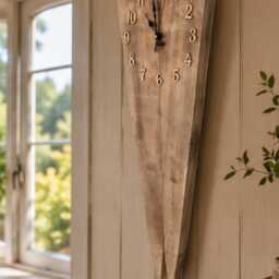 Extra Large Rustic Wooden Wall Clock, 1 Metre Tall Statement Farmhouse D??cor All Proceeds Going To St Columbas Hospice - thumbnail 3