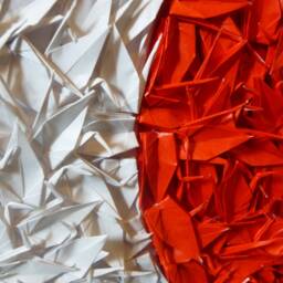 1000 Origami Cranes Flag Of Japan - thumbnail 2