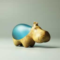 Duo Hippopotamus Sculpture - 28 - thumbnail 3