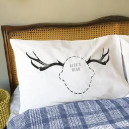 Christmas Reindeer Antlers Funny Trophy Headcase Pillowcase - Option To Personalise Available - thumbnail 2