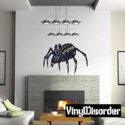 Spider Wall Decal - Fabric Vinyl Removable & Reusable Spideruscolor004Et