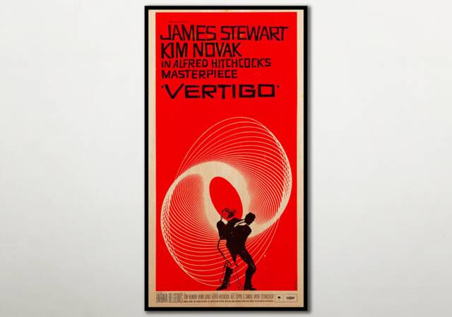 Vertigo High Quality Classic Movie Wood Poster, Large Wall Art Prints, Birthday Anniversary Gift For Men & Women, Wood Poster - image 1