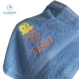 Jellyfish Towel - Personalised Face Cloth/Hand Bath = Embroidered - thumbnail 3