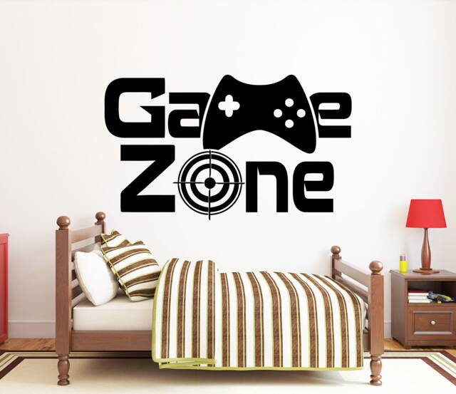 Game Zone Wall Decal Video Controller Sticker 2432Re - image 1