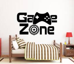 Game Zone Wall Decal Video Controller Sticker 2432Re - thumbnail 1