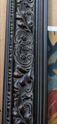Embossed Leaf Black Dark Mahogany Picture Frame, All Sizes - thumbnail 2