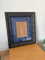 Embossed Leaf Black Dark Mahogany Picture Frame, All Sizes