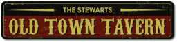 Old Town Tavern Sign, Decor, Owner Gift, Tav, Custom Sign For Wall Family Present -Quality Aluminum - thumbnail 2