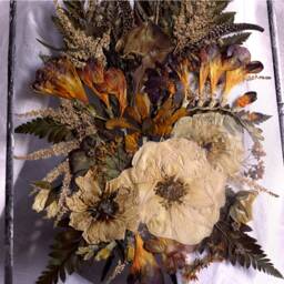 Pressed Flower Frame Bohemian Hanging Glass Wall Art - thumbnail 3