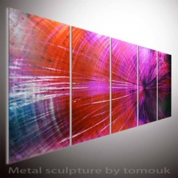 Abstract Metal Wall Sculpture, Modern Home Decor By Tomouk - thumbnail 1