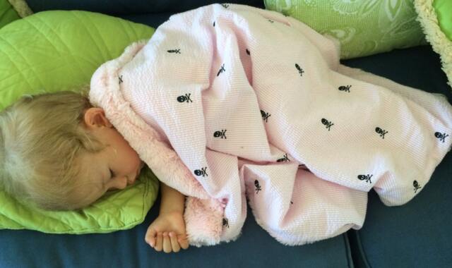 "Pink Seersucker Embroidered Skulls Baby Minky Blanket ""My Little Minx" - image 1