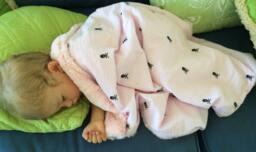 "Pink Seersucker Embroidered Skulls Baby Minky Blanket ""My Little Minx"
