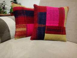 Patchwork Kilim Pillow 16 X16 Inches Wonderful Color Kilim Pillow Handmade Cushion Wool