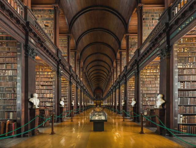 Library Wall Decor Removable Wallpaper Books Library For Livingroom Office Art Old Removable Self Adhesive - image 1