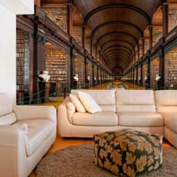 Library Wall Decor Removable Wallpaper Books Library For Livingroom Office Art Old Removable Self Adhesive - thumbnail 3