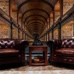 Library Wall Decor Removable Wallpaper Books Library For Livingroom Office Art Old Removable Self Adhesive - thumbnail 2