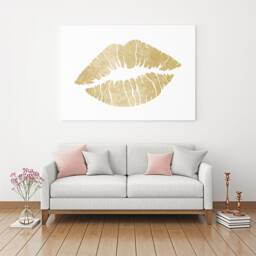 The Kiss Wall Art Stencil - Modern Lips Design Reusable Diy For Home Makeovers - thumbnail 2