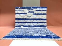 Custom Beni Ourain Rug Moroccan Woolen Shaggy Area Rug