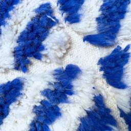 Custom Beni Ourain Rug Moroccan Woolen Shaggy Area Rug - thumbnail 4