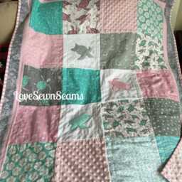 Sea Turtle Quilt/Sea Crib Bedding/Sea Baby Blanket/Sea Accent Pillow - thumbnail 2