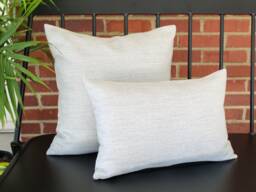 Light Gray Pillow Cover, Solid Outdoor Cover - Ready To Ship - thumbnail 1