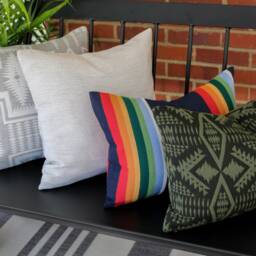 Light Gray Pillow Cover, Solid Outdoor Cover - Ready To Ship - thumbnail 4