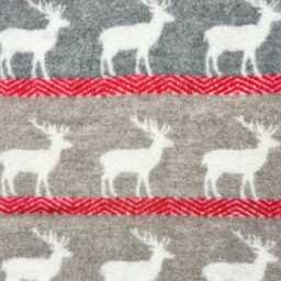 Deer Little Wool Blanket - Reversible Throw Baby Shower Gift - thumbnail 3