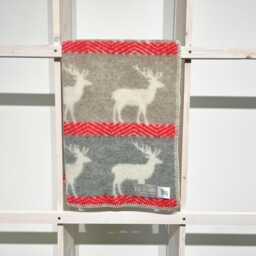 Deer Little Wool Blanket - Reversible Throw Baby Shower Gift