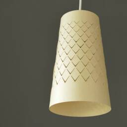 Fluorescent Lampshade, Ribbed Lamp, Frankfurt Apple Wine, Ebbelwoi Pendant Lamp - thumbnail 2