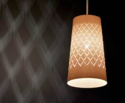 Fluorescent Lampshade, Ribbed Lamp, Frankfurt Apple Wine, Ebbelwoi Pendant Lamp