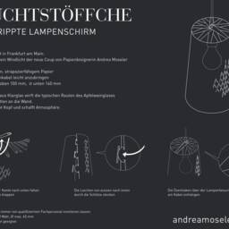 Fluorescent Lampshade, Ribbed Lamp, Frankfurt Apple Wine, Ebbelwoi Pendant Lamp - thumbnail 3