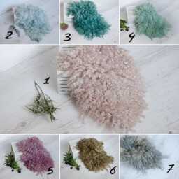 Baby Photography Props, Flokati Newborn Prop, Curly Basket Filler, Felted Wool Blanket - thumbnail 4