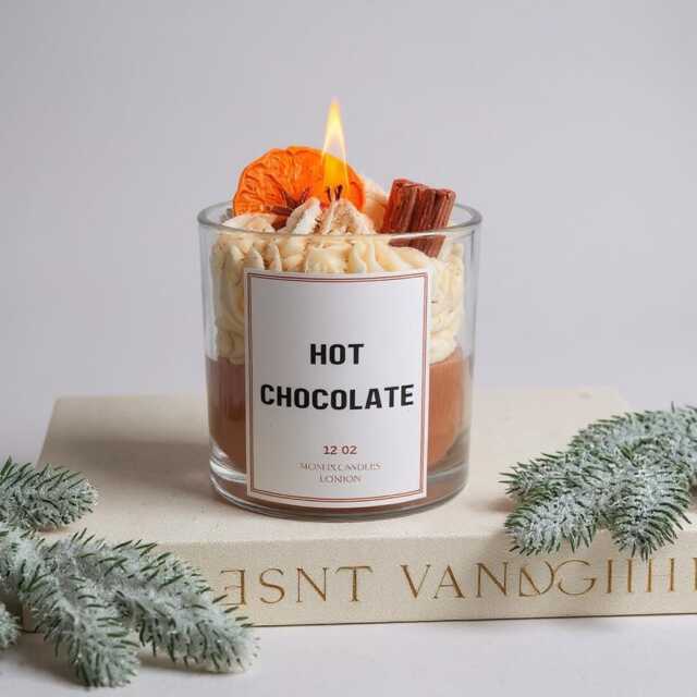 Hot Cocolate Dessert Candle, Whipped Festive Candle, Christmas Candle Gift, Holiday Winter Gift Candle, Cosy Gift For Her, Winter Decor - image 1