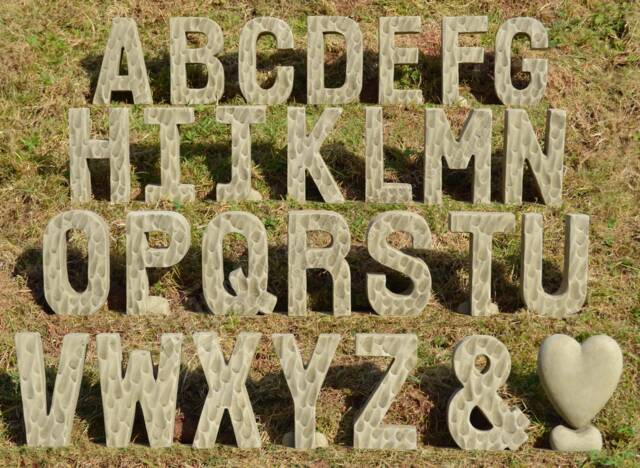 Letters - Made To Order Stone Alphabet Garden Ornament - image 1