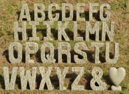 Letters - Made To Order Stone Alphabet Garden Ornament - thumbnail 1