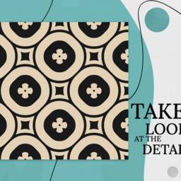 Modern Rings Vinyl Flooring, Black Baby Shower Ideas, Beige Homecoming Proposal Circles Aesthetic Room Decor, Retro Floor Art - thumbnail 2