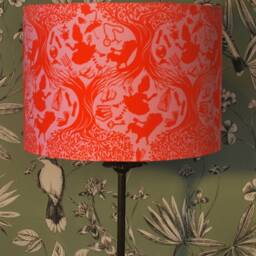 Handmade Alice in Wonderland Lampshade Tula Pink Fabric Drum Lampshade - thumbnail 3