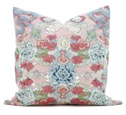Schumacher Blush Magic Mountain Dragon Decorative Pillow Cover Lumbar Pillow Throw Cover Rmt - thumbnail 1