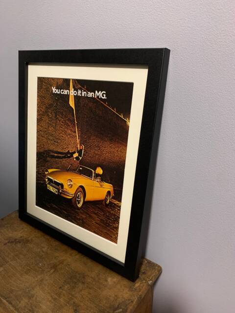 Mgb Original 1974 Framed Original Advertising Wall Art Print, Perfect Christmas Or Birthday Gift, Display Home Office, Man Cave - A31 - image 1