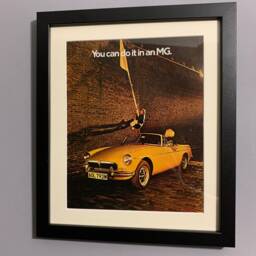 Mgb Original 1974 Framed Original Advertising Wall Art Print, Perfect Christmas Or Birthday Gift, Display Home Office, Man Cave - A31 - thumbnail 2