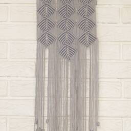 Small Macrame Wall Hanging Modern Boho Tapestry, 30 - thumbnail 4