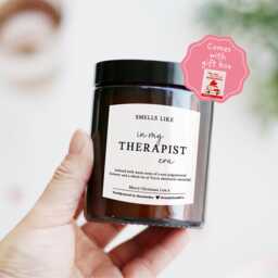 Graduation Gift For Therapist Friend Her - Well Done So Proud Of You Psychology Student in My Era Candle - thumbnail 1