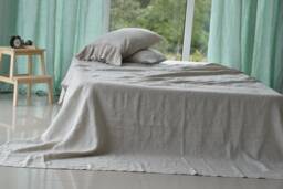 Linen Sheet Set/Sheets Queen King 100% Linen Bedding Sheet Set/ Shabby Chic Farmhouse
