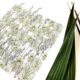 New Mexico State Flower Map Watercolor Yucca - Art Print Wall Graduation Wedding Realtor Moving Gift Floral Wildflower - thumbnail 4