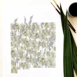 New Mexico State Flower Map Watercolor Yucca - Art Print Wall Graduation Wedding Realtor Moving Gift Floral Wildflower - thumbnail 2