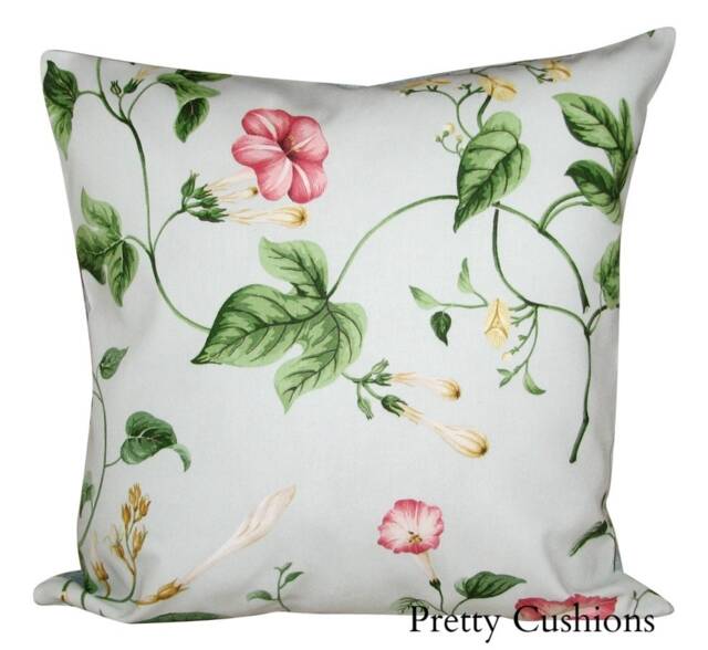 Sanderson Moonflower Wedgewood Blue & Cream Cushion Cover