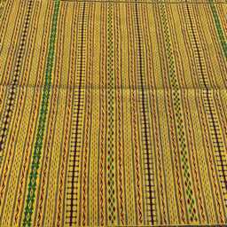 Handmade Afghan Kilim Rug Yellow Striped Wool Flatweave - 10.2x6.5 Ft - thumbnail 4
